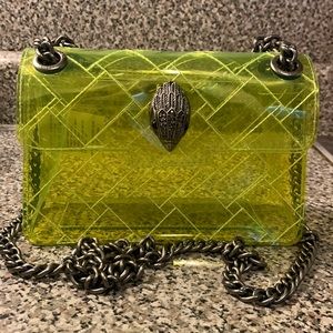 LIME GREEN Kurt Geiger London Transparent Mini Kensington